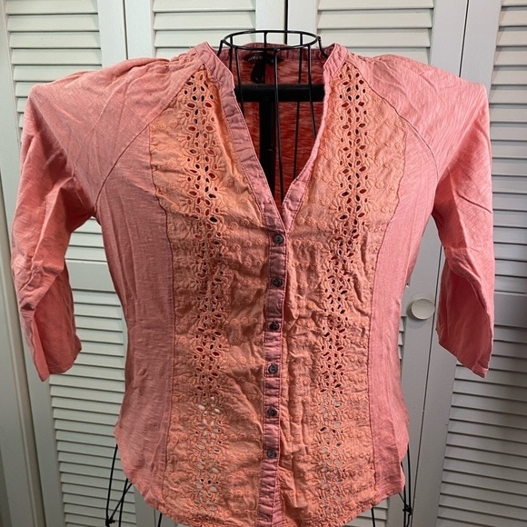 ❤️ Bit & Bridle size M lightweight convertible sleeve spring summer casual - Picture 1 of 8